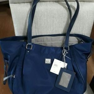 ANNE KLEIN LARGE SHOPPING TRAVEL TOTE BAG